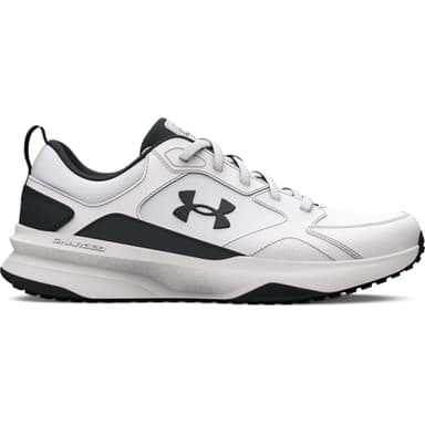 Under Armour Men's Charged Edge Sneaker, (100) White/White/Black, 9