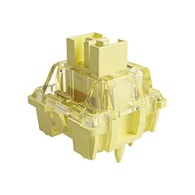Akko V3 Cream Yellow Pro Keyboard Switch with Dustproof Stem for Mechanical Gaming Keyboard, 5-Pin 50gf Linear Switches (45pcs)
