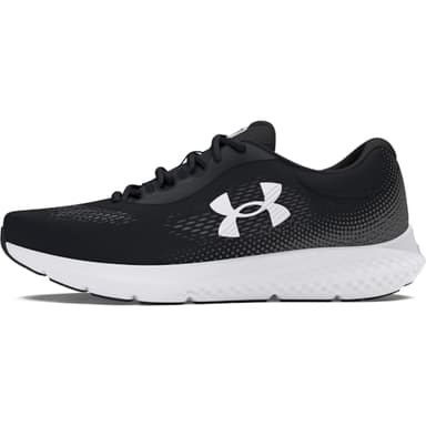 Under Armour Men's Charged Rogue 4 Running Shoe, (001) Black/White/White, 7