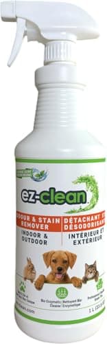 ez-clean Advanced Odor Remover- Highly Concentrated Bio Enzyme Pet Odor Eliminator for Dog, Cat, and Small Animal Urine Indoor & Outdoor Use for Any Organic Spills(1 L (Pack of 1))
