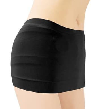 JDVBDNK Ostomy Support Garments, Hernia Support Garments,Ostomy Bag Covers for Women, Ostomy Wrap to Secure Colostomy Bags, Black, L(48"-56")