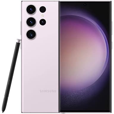 Samsung Galaxy S23 Ultra 5G (512GB) Galaxy AI Enabled, 6.8" 120 Hz AMOLED Display, S-Pen, 200MP Camera, 8K Video, Nightography, (with 45W Super Fast Charger) - Lavender (Renewed)