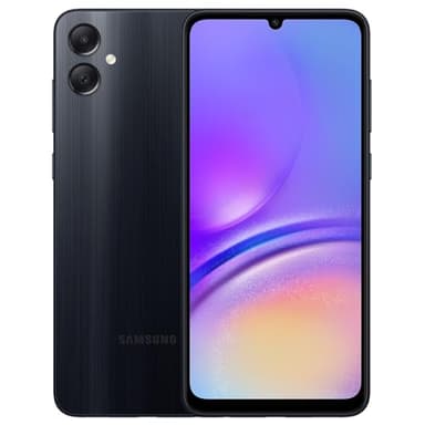 SAMSUNG Galaxy A05 (SM-A055M/DS), 64GB 4GB RAM, Dual SIM, Factory Unlocked GSM, International Version (Wall Charger Bundle) - (Black) (Renewed)