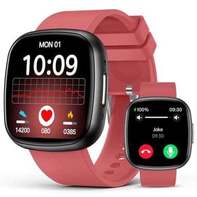 Smart Watch for Women Men,1.72" Super Retina HD Display Fitness Tracker, Heart Rate, Blood Oxygen, Sleep, Pressure Monitor, 135 Sports Modes, Waterproof Square Watch, Compatible with Android and iOS