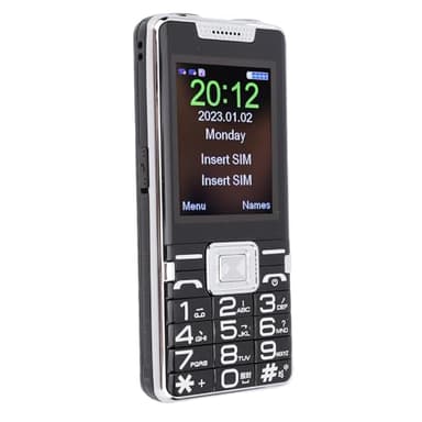 XUMIUZIY Unlocked 2G Senior Cell Phone, Retro Mobile Phone for Elderly with 2.4 Inch HD Screen Large Buttons 5500mAh Battery SOS Key Dual SIM MP3 (US Plug with EU Plug Adapter)