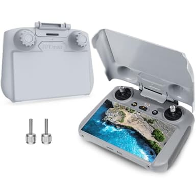 FPVtosky 2-IN-1 Mini 4 Pro RC 2 Sun Hood & RC2 Protective Cover, Sun Shade Screen Protector for DJI Air 3/ Mini 4 Pro RC2 Remote Controller Protection Accessories（Only for DJI RC 2）