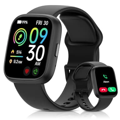 Smart Watch for Men Women, Bluetooth Calling, 1.83" HD Touch Screen Fitness Tracker, 100+ Sports Modes, Heart Rate Sleep Monitor, DIY Dial, IP68 Waterproof, Compatible with Android & iOS