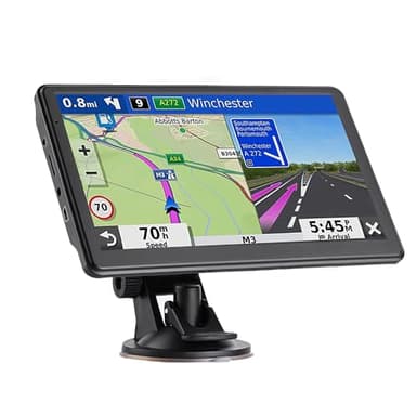LEESION GPS Navigation for Car Canada, 7 inch Touch Screen, with US Canada Mexico 2025 Maps Free Lifetime Updates, GPS Navigation System for Truck, RV, Trucker, Semi Truck, Lorry, Commercial Drivers