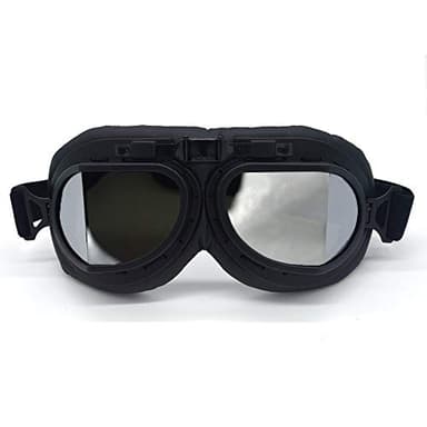 Evomosa Motorcycle Goggles Vintage Pilot Goggles Retro Motocross Goggle Windproof ATV Outdoor Eyewear