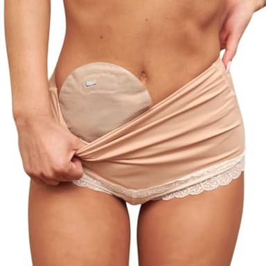 Ostomy Panties Sofía | Inner pocket and apertures for emptying ostomy bag | Ostomy clothing, ostomy underwear, Stoma, ostomy bag cover (M)
