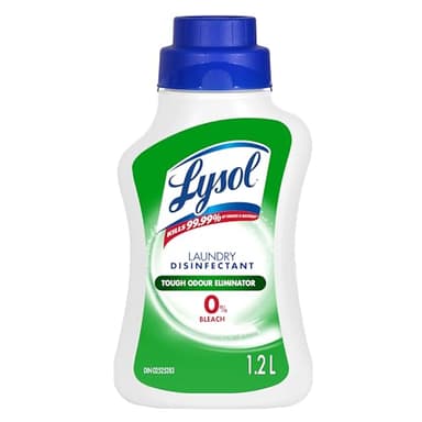 Lysol Laundry Disinfectant, Odour Eliminator, 0% Bleach, Eliminates germs that detergents may leave behind, 1.2L
