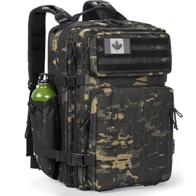 ITHWIU 42L Military Backpack Large Capacity Tactical Backpacks Army Molle for Outdoor Hiking, Camping, Hunting, Camo
