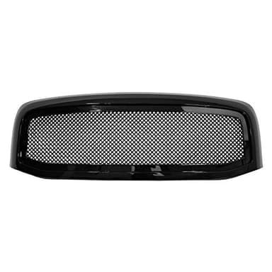 Paragon Front Grille for 2006-08 Dodge Ram 1500/2500/3500 - Gloss Black Grill Grilles with Mesh