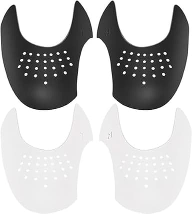 HKYLRAT 2 Pairs Shoes Crease Protector Toe Box, Crease Guard for Sneaker, Prevent Sneaker Shoes Crease Protector for Men and Women 5-9" (S)