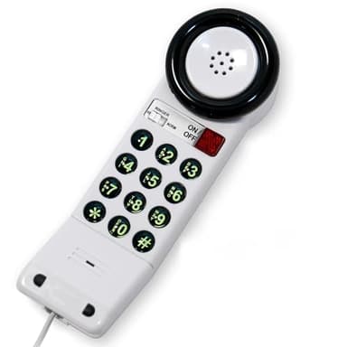 Med-Pat XL88Q - Easy to Use One-Piece Telephone with Ring/in-Use Light Indicator, Extra Loud-Extra Clear Volume Boost, for Busy Settings, Elderly & Teenagers, Corded Landline Telephone, Pack of 1
