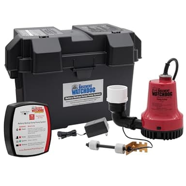 Glentronics, Inc. BWE 1000-Gallons Per Hour Basement Watchdog Emergency Back-Up Sump Pump