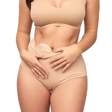 SIIL Ostomy Underwear for Women Beige for Ostomy Bag Covers, Stoma Slips for ostomy Bags XS-XXL Made in Europe, Beige, Extra Large