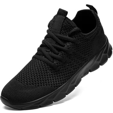 YITUHIO Running Shoes for Mens Fashion Sneakers Mens Tennis Walking Shoes Lightweight Athletic Shoes,Black,Mens Size 11