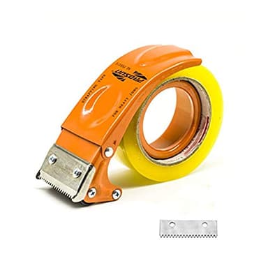 PROSUN Metal Handheld 2 Inch Tape Gun Dispenser Packing Packaging Sealing Cutter Orange