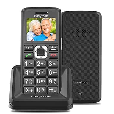 Easyfone T200 4G Unlocked Big Button Mobile Phone for Seniors, Easy-to-Use SIM-Free Clear Sound Cell Phone for Elderly with SOS Button and Charging Dock
