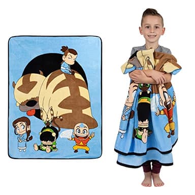 Franco Kids Bedding Soft Plush Micro Raschel Throw, 46 in x 60 in, Avatar The Last Airbender