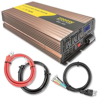2000W Sump Pump Battery Backup Power System with LCD Display for Emergency and Power Outage, Auto Switches Battery Backup for Sump Pump Continuous Operation…