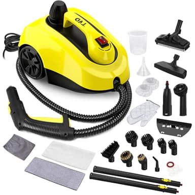TVD Steam Cleaner, Heavy Duty Canister Steamer with 26 Accessories, Steam Mop with 5M Extra-Long Power Cord for Home Floor Cleaning, Grout