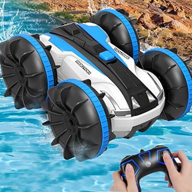 Toys for 6+ Year Old Boys Amphibious Remote Control Car for Kids Amphibious Rc Vehicle 4WD Stunts Cars RC Trucks for Boys Girls