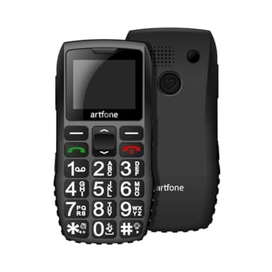 Artfone 4G Cell Phone for Seniors, Easy to Use Basic Phone with Big Button, SOS, Loud Volume, 1800mAh Battery, Flashlight, Charging Dock, FM, MP3