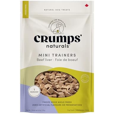 Crumps' Naturals Mini Trainers Freeze Dried Beef Liver (1 Pack),, 1.9OZ/ 55G